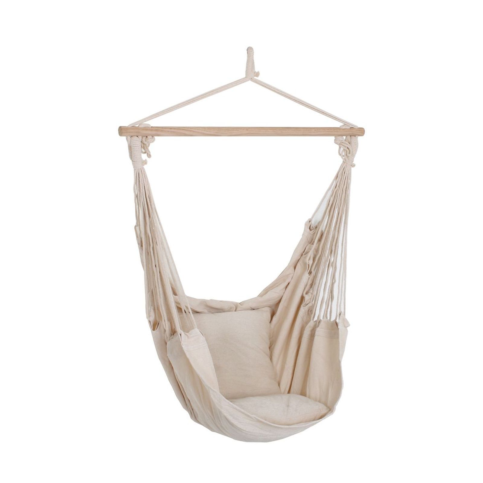 Hängesessel TOBAGO - beige - mit 2 Kissen