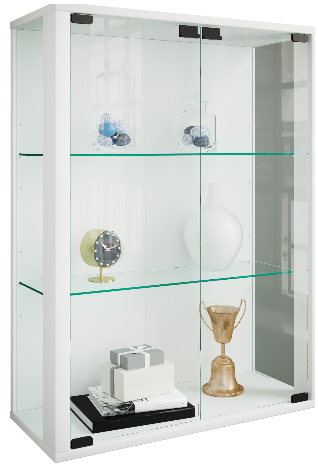 Hängevitrine UDINA - weiß - 60 cm breit