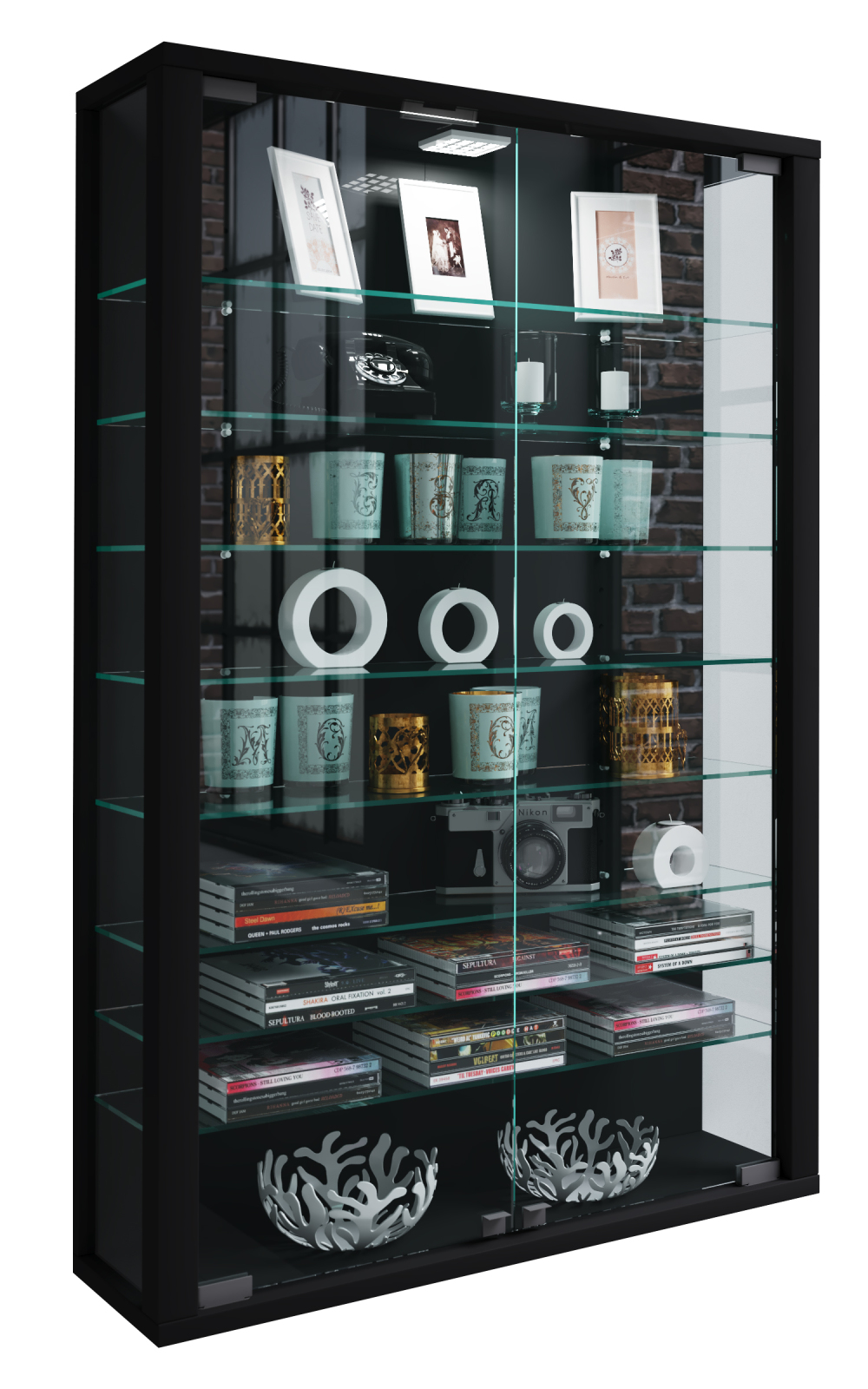 Hängevitrine VITROSA MINI - schwarz
