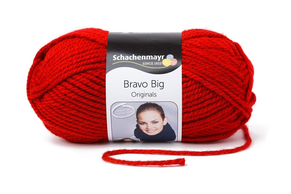 Handstrickgarn BRAVO BIG - kirsche - 200g