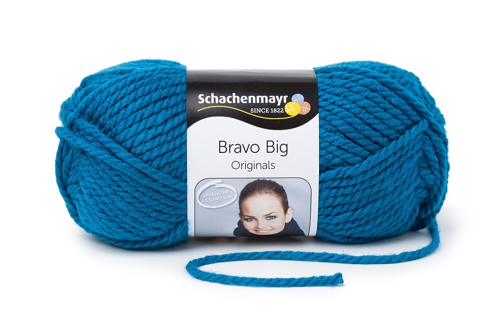 Handstrickgarn BRAVO BIG - saphirblau - 200g