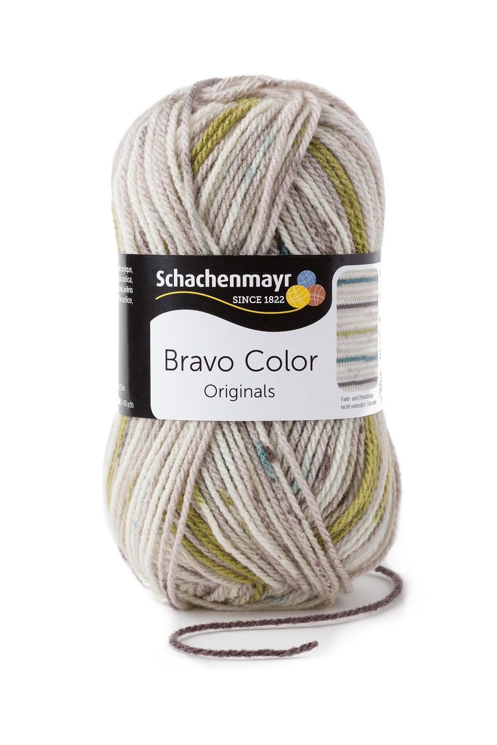 Handstrickgarn BRAVO COLOR - nebel color - 50g