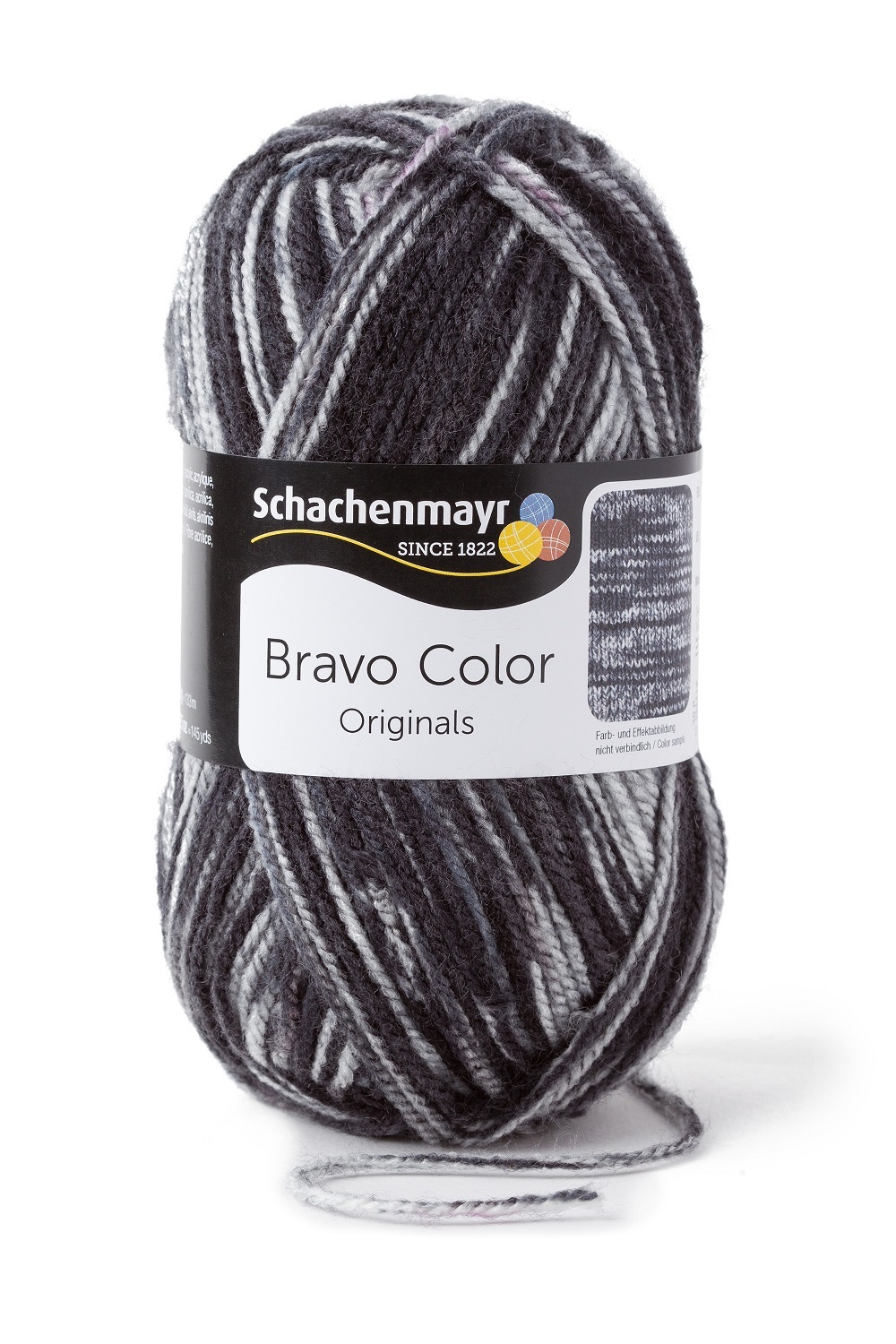 Handstrickgarn BRAVO - graphit-denim - 50g
