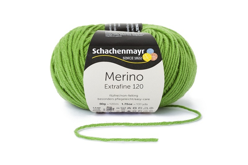 Handstrickgarn MERINO EXTRAFINE 120 - apfel - 50g