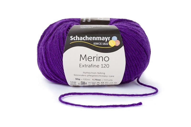 Handstrickgarn MERINO EXTRAFINE 120 - clematis - 50g