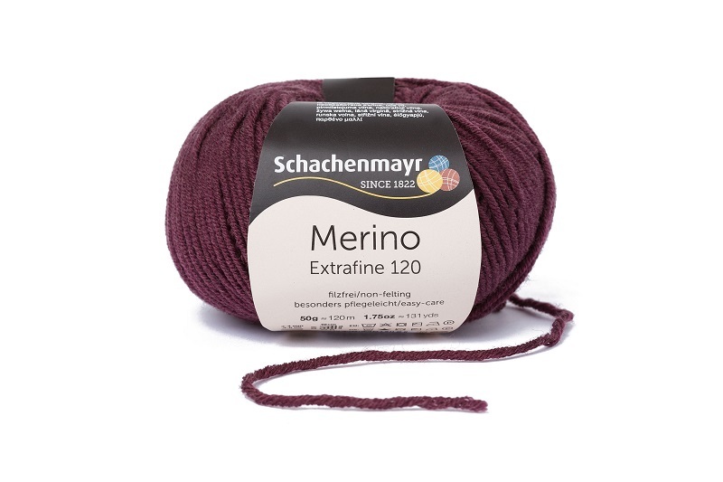 Handstrickgarn MERINO EXTRAFINE 120 - feige - 50g
