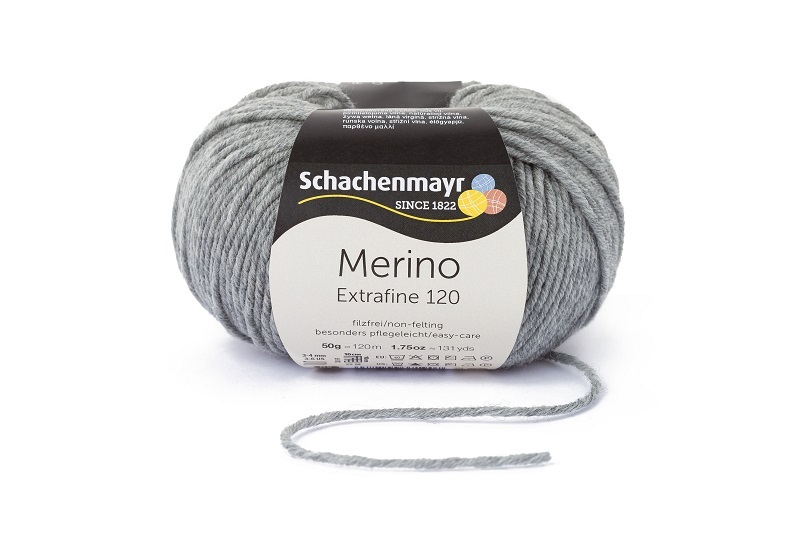 Handstrickgarn MERINO EXTRAFINE 120 - flanell-meliert - 50g