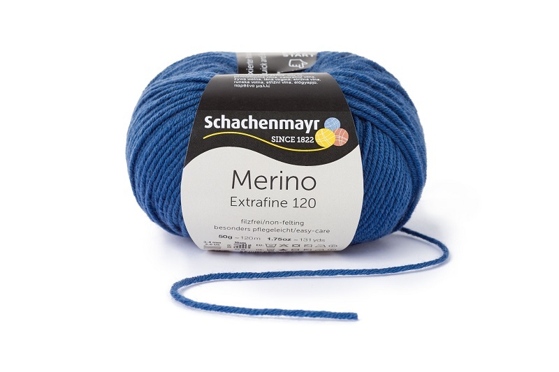 Handstrickgarn MERINO EXTRAFINE 120 - jeans - 50g