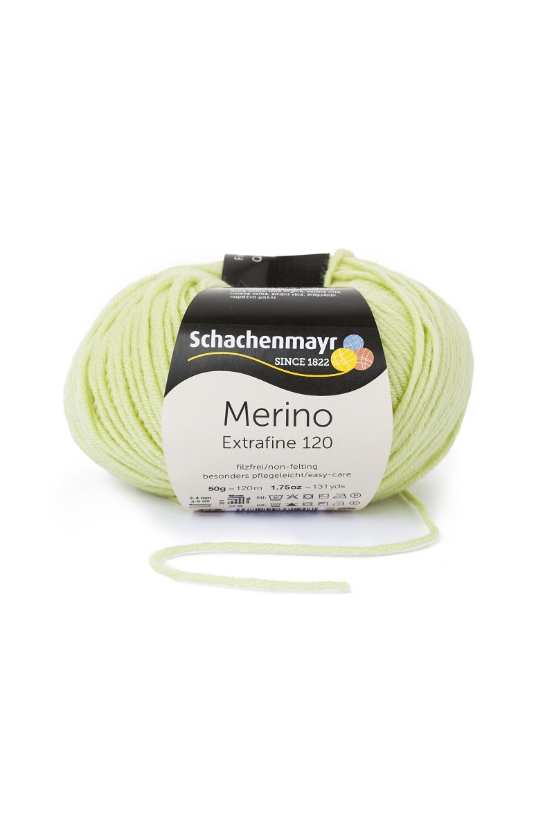 Handstrickgarn MERINO EXTRAFINE 120 - limone - 50g