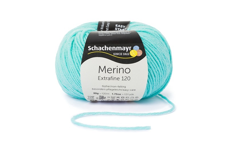 Handstrickgarn MERINO EXTRAFINE 120 - mint - 50g