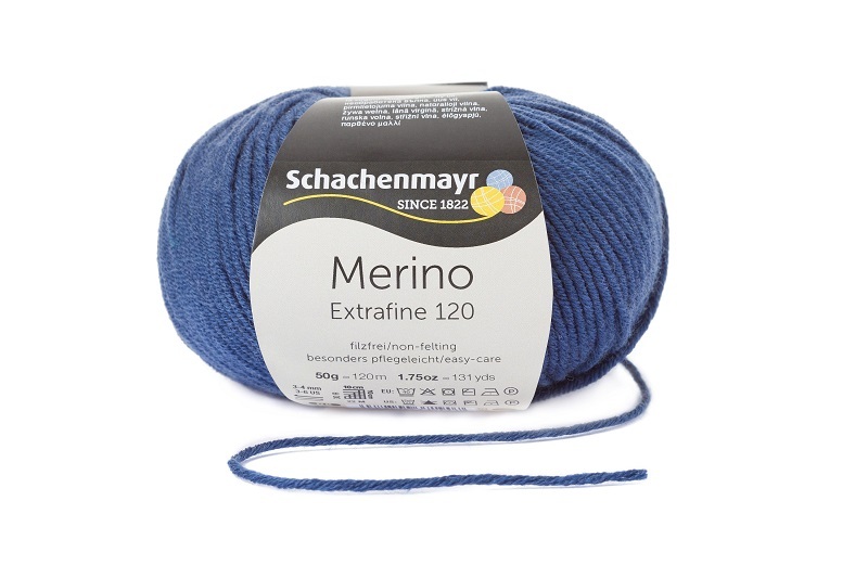 Handstrickgarn MERINO EXTRAFINE 120 - navy - 50g