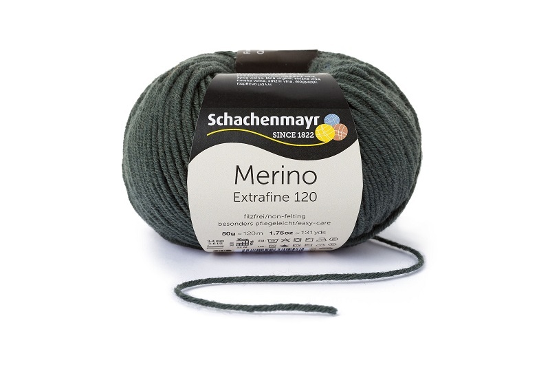 Handstrickgarn MERINO EXTRAFINE 120 - oliv - 50g