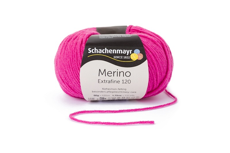 Handstrickgarn MERINO EXTRAFINE 120 - pink - 50g