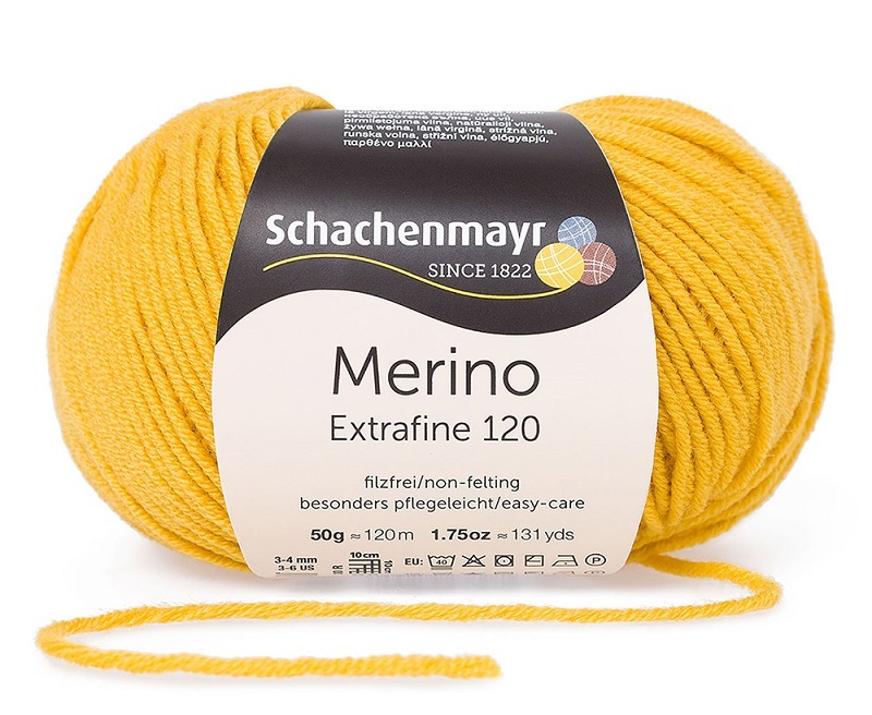 Handstrickgarn MERINO EXTRAFINE - honig - 50g