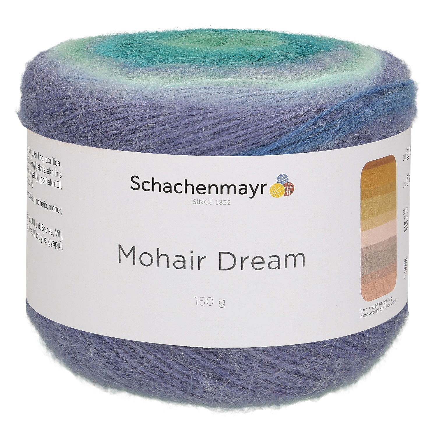 Handstrickgarn MOHAIR DREAM - peacock-color - 150g
