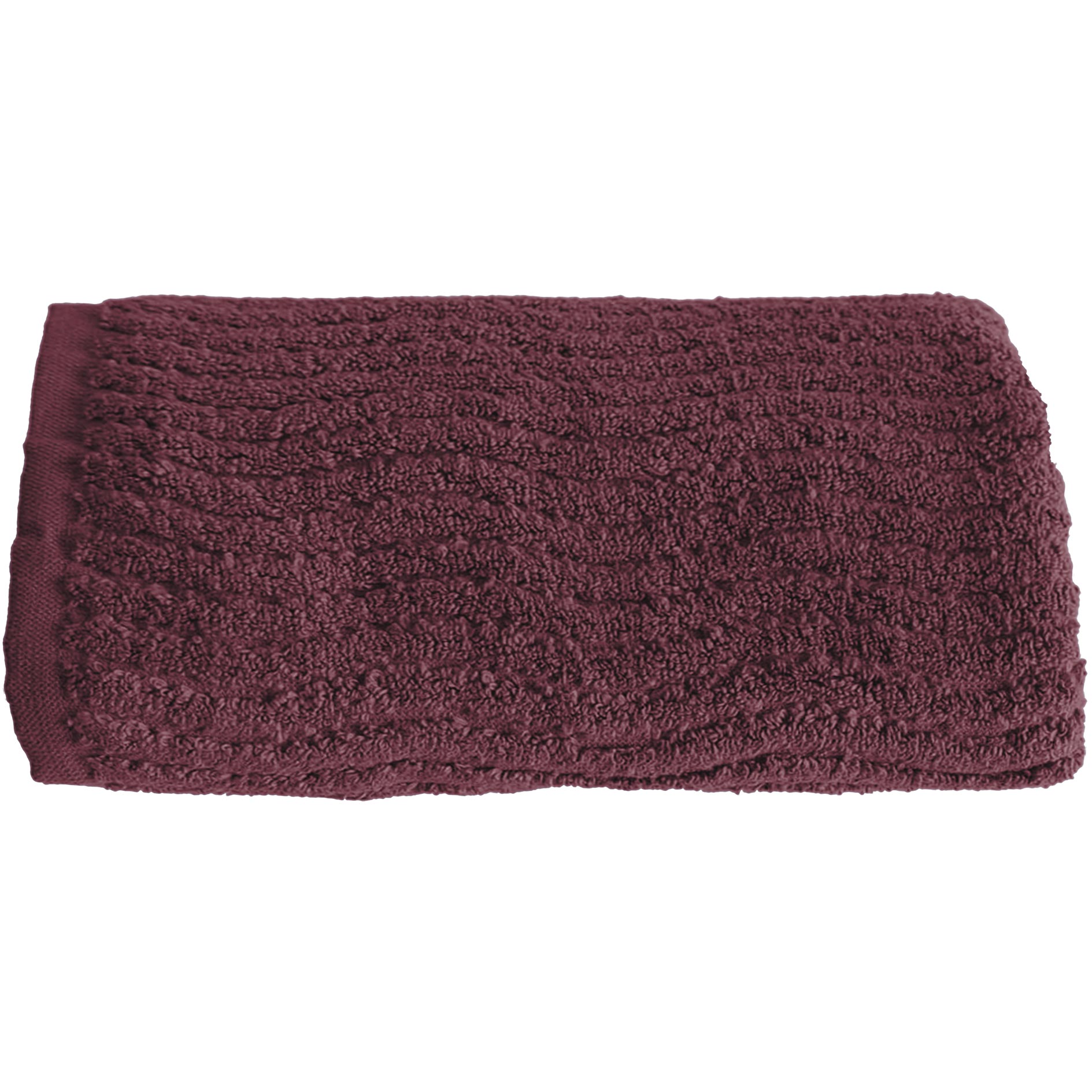 Handtuch - bordeaux - Baumwolle - 50x100 cm