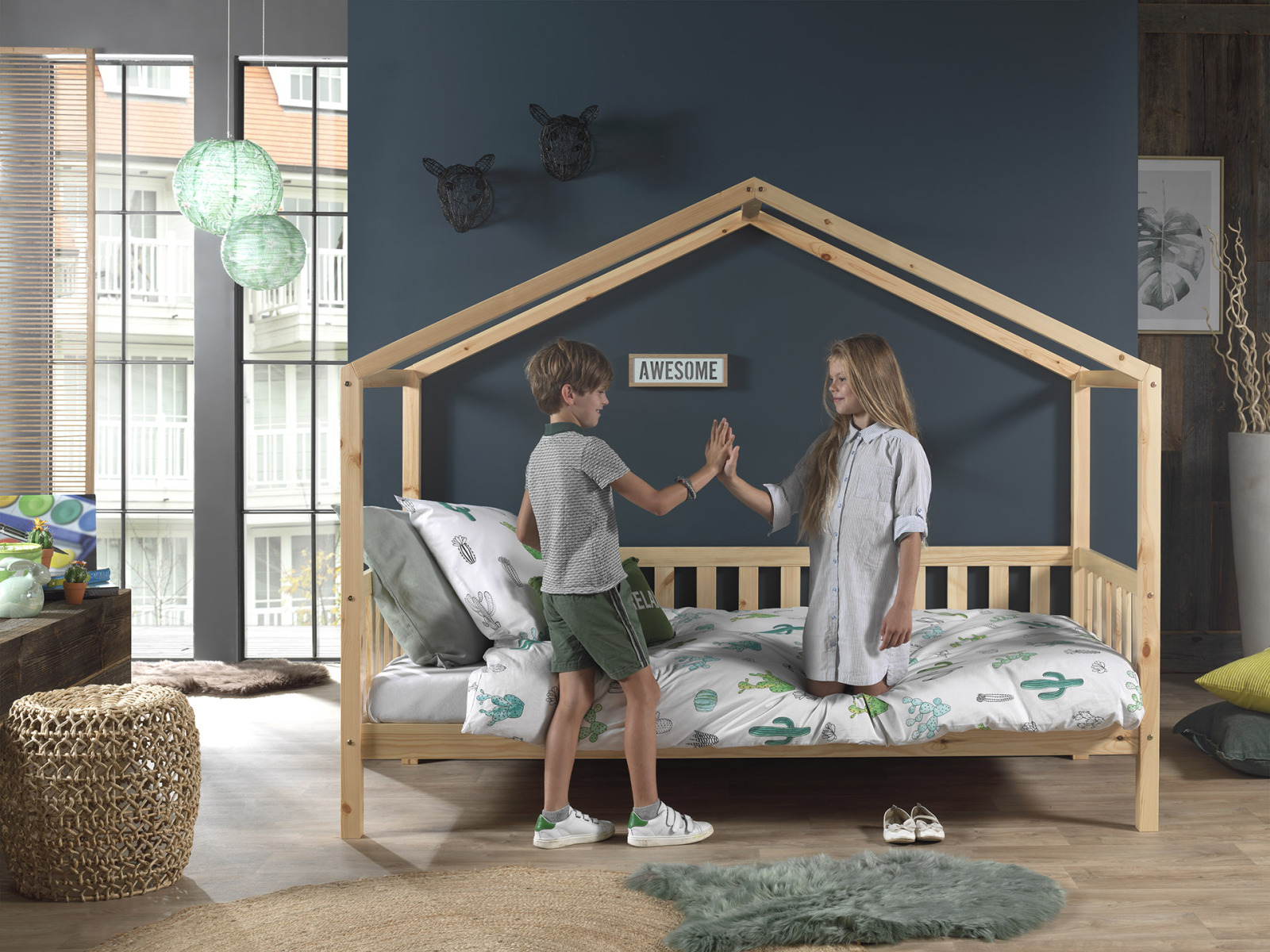 Hausbett Kiefer 90x200