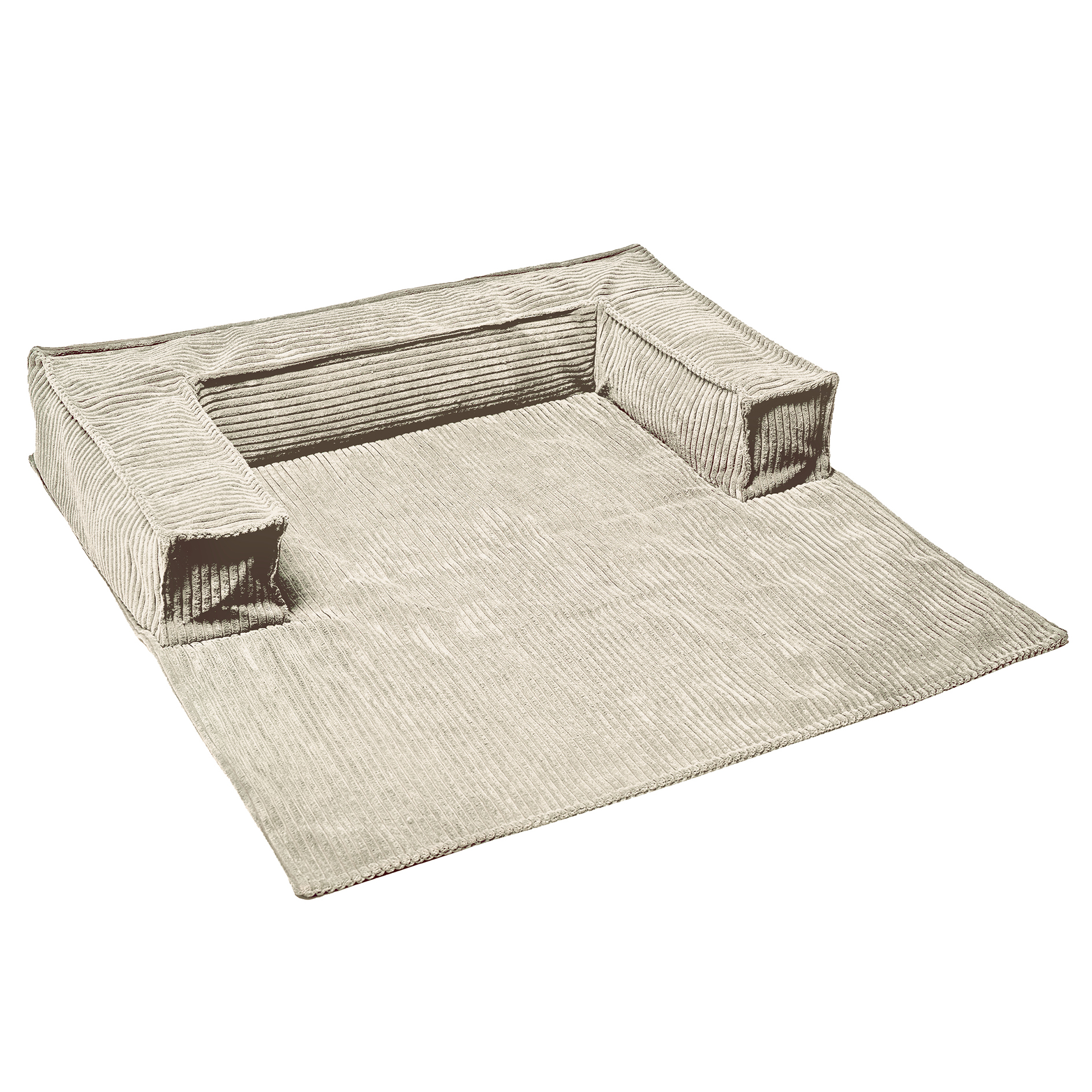 Haustier-Sofa - beige - Cord-Bezug