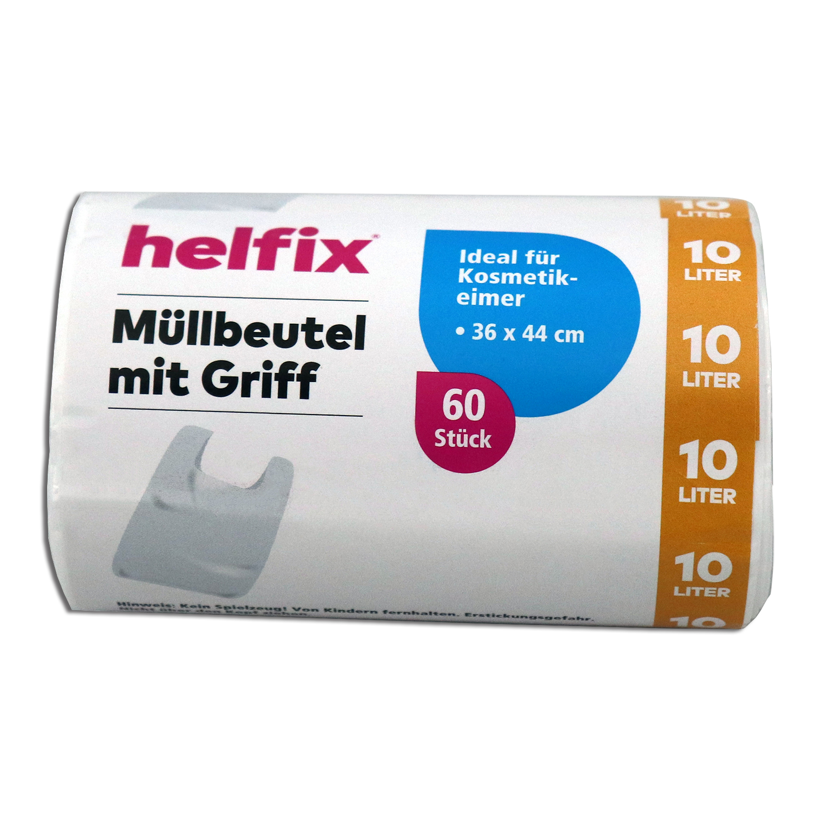 helfix Müllbeutel mit Griff - 60 Stück - 10 Liter