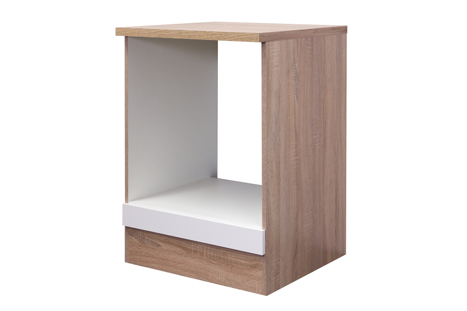 Herdumbauschrank SAMOA - weiß-Sonoma Eiche - 60 cm