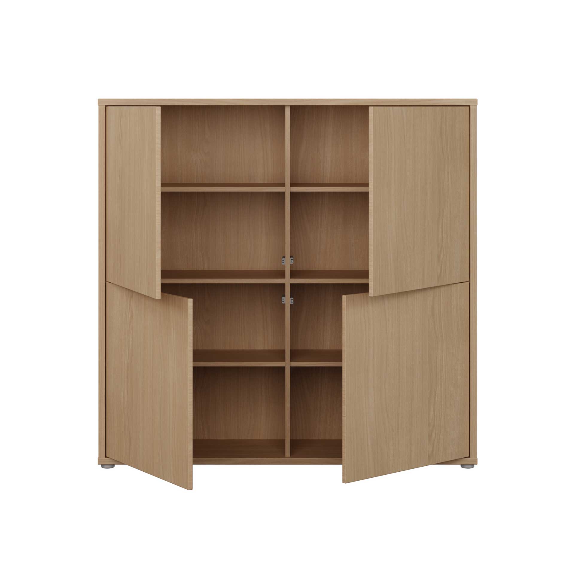 Highboard - Elegancia Eiche - 4 Türen - 125 cm