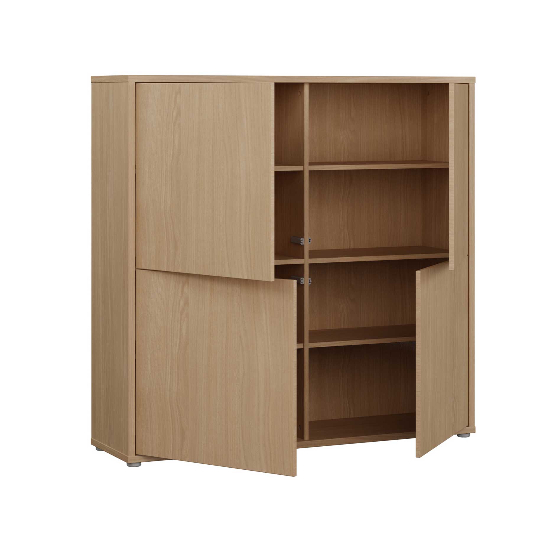 Highboard - Elegancia Eiche - 4 Türen - 125 cm
