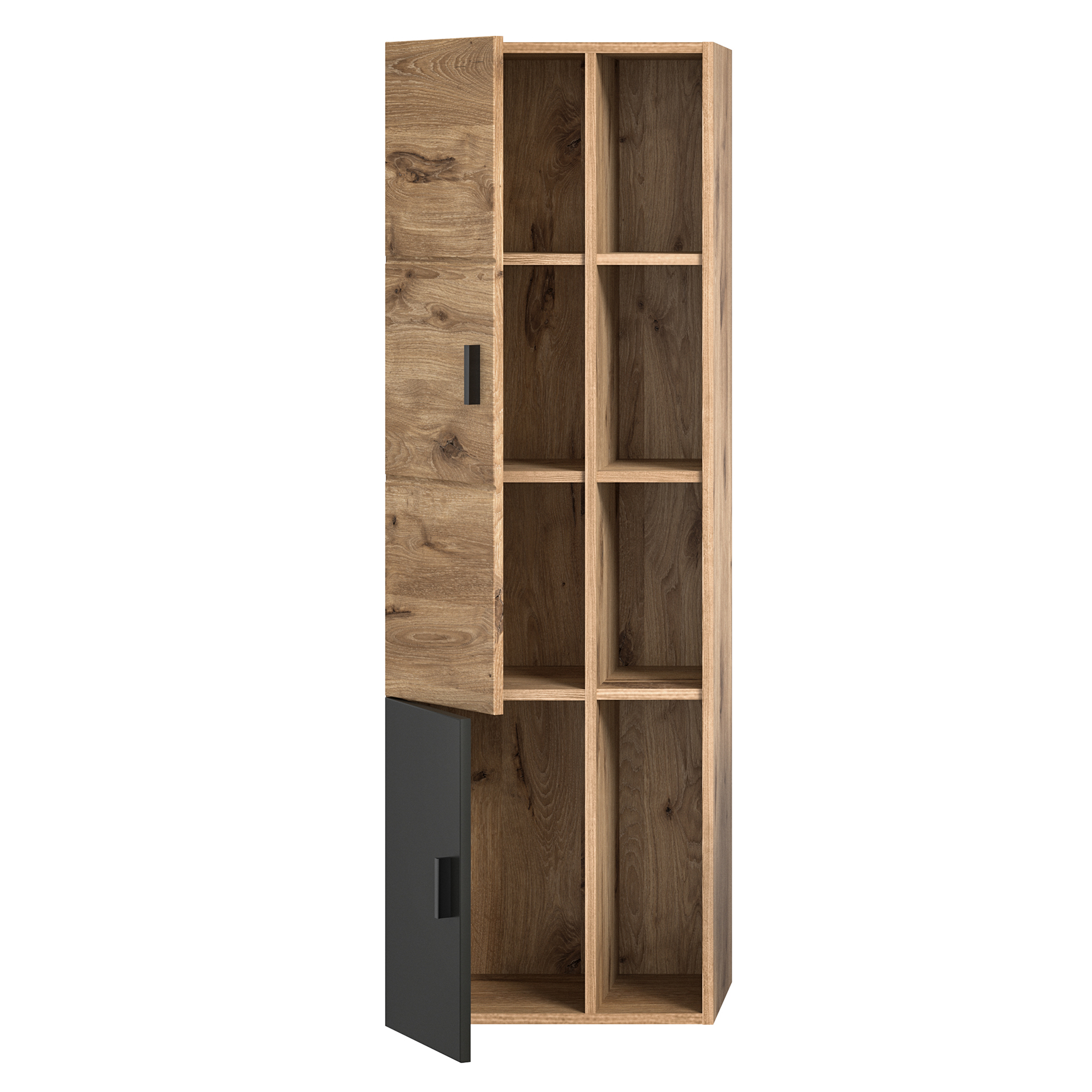 Highboard GRADO - Nox Oak-grau - 48 cm breit