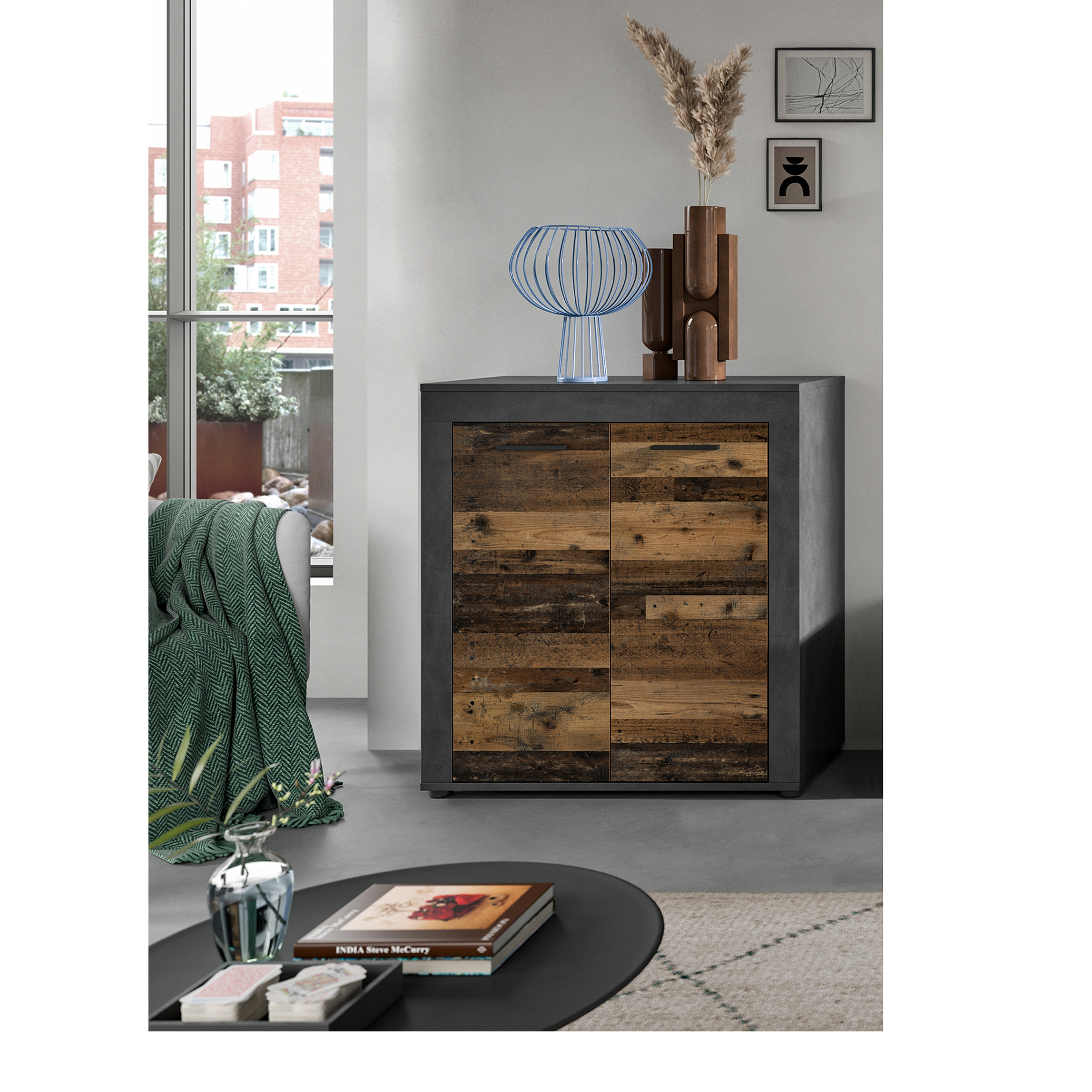 Highboard JAM - Matera - Old Wood - 80 cm breit