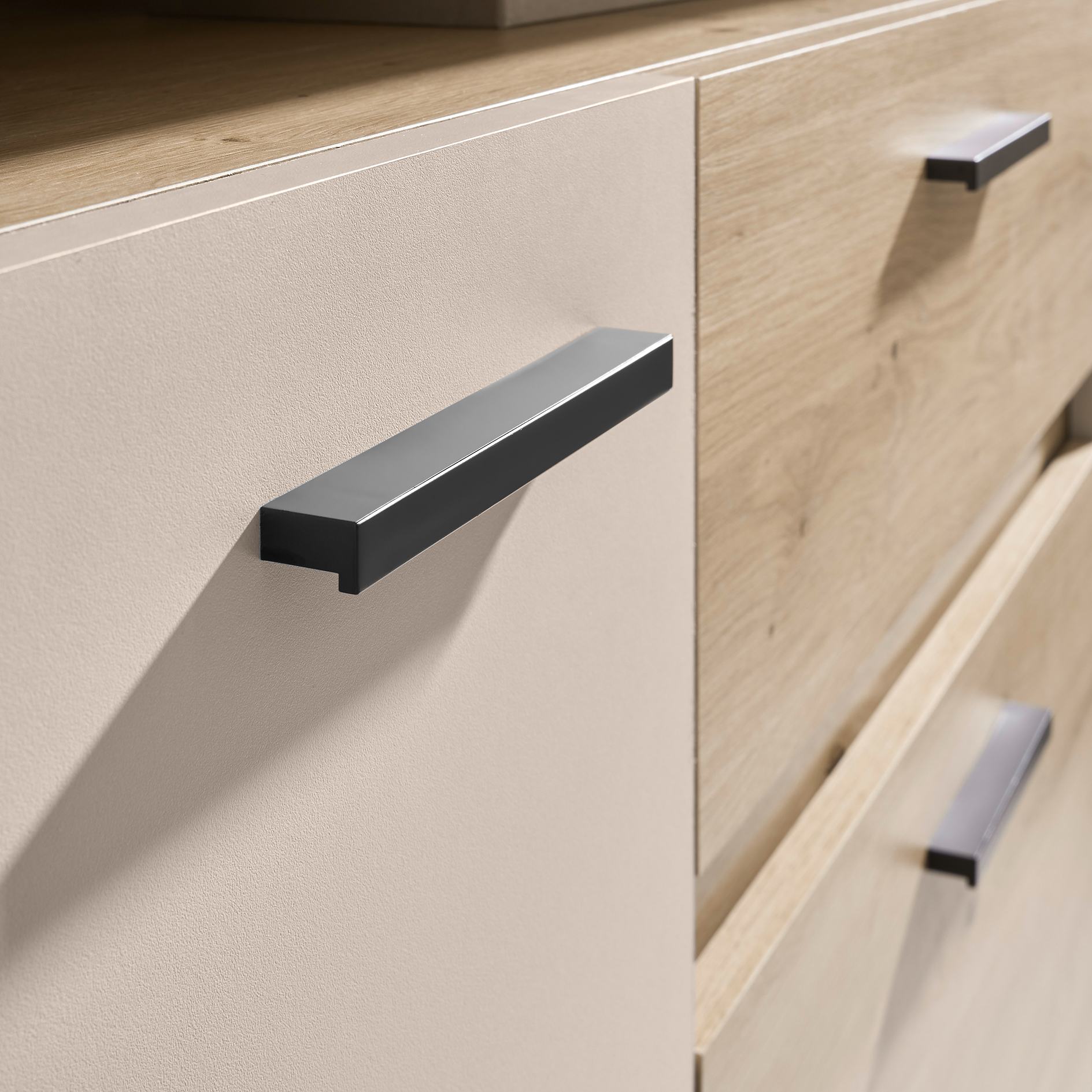 Highboard - kaschmir - Artisan Eiche - 151 cm breit