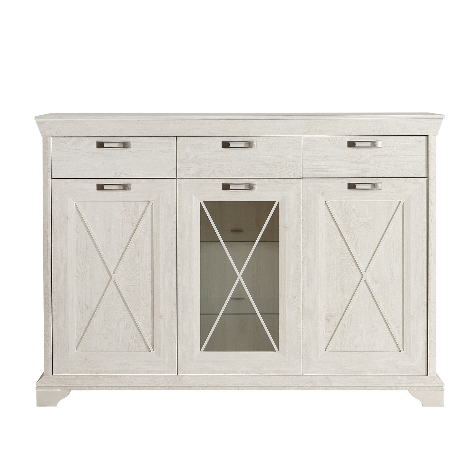 Highboard - Pinie weiß - 178 cm breit