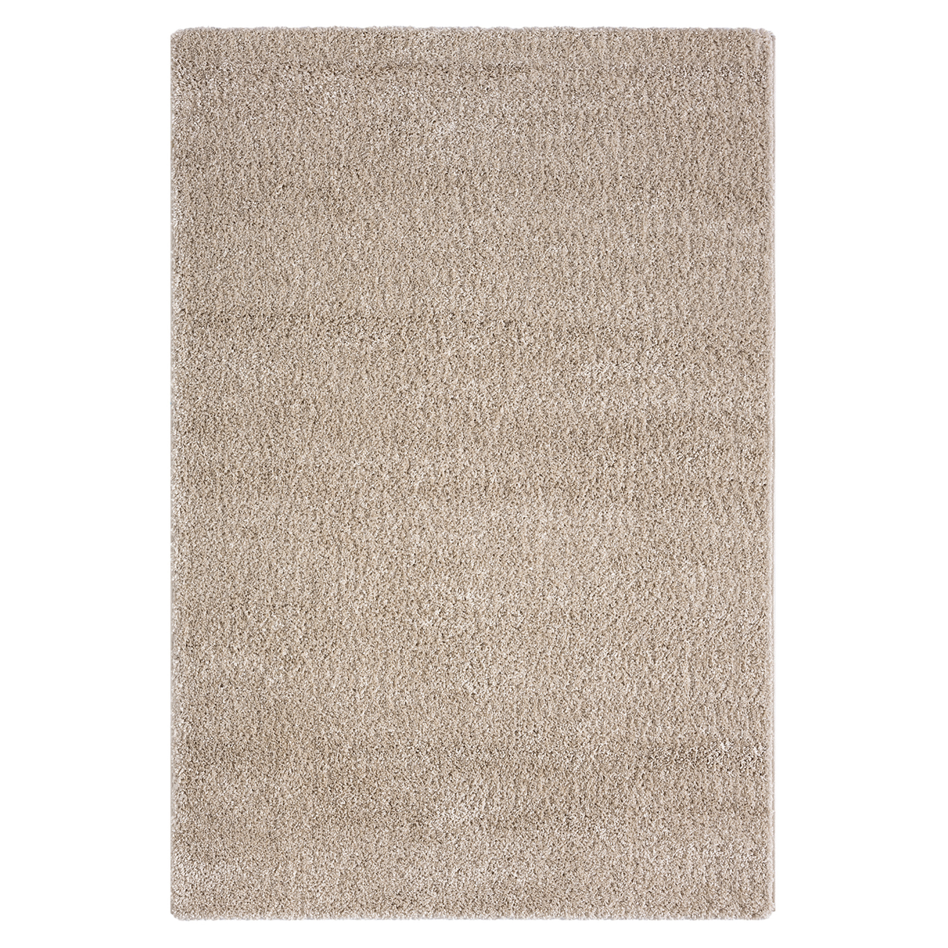 Hochflor-Teppich - beige - 120x170 cm