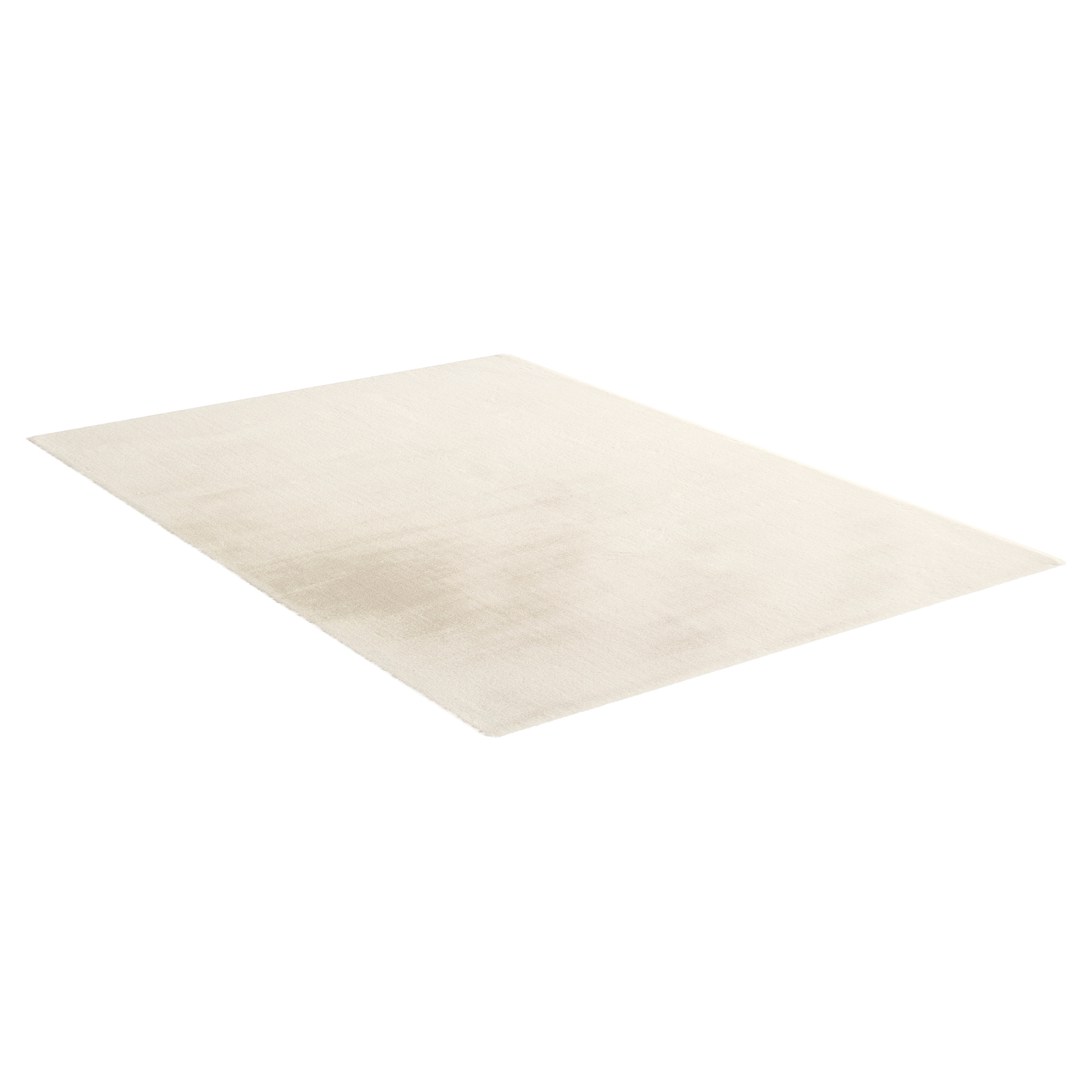 Hochflor-Teppich - elfenbeinfarben - 120x160 cm