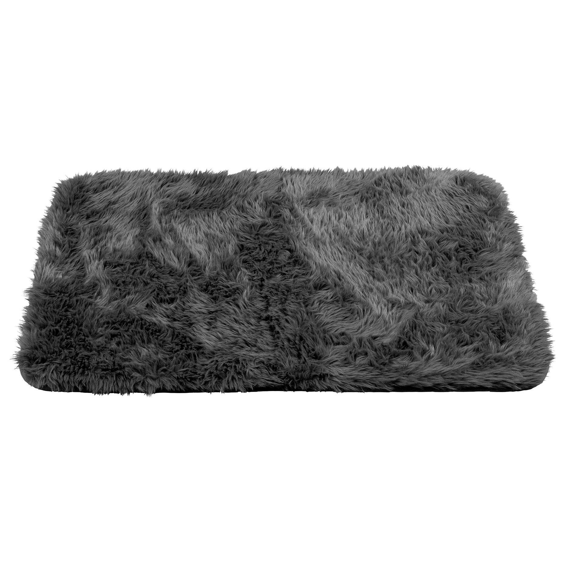 Hochflor-Teppich - silber - 120x170 cm