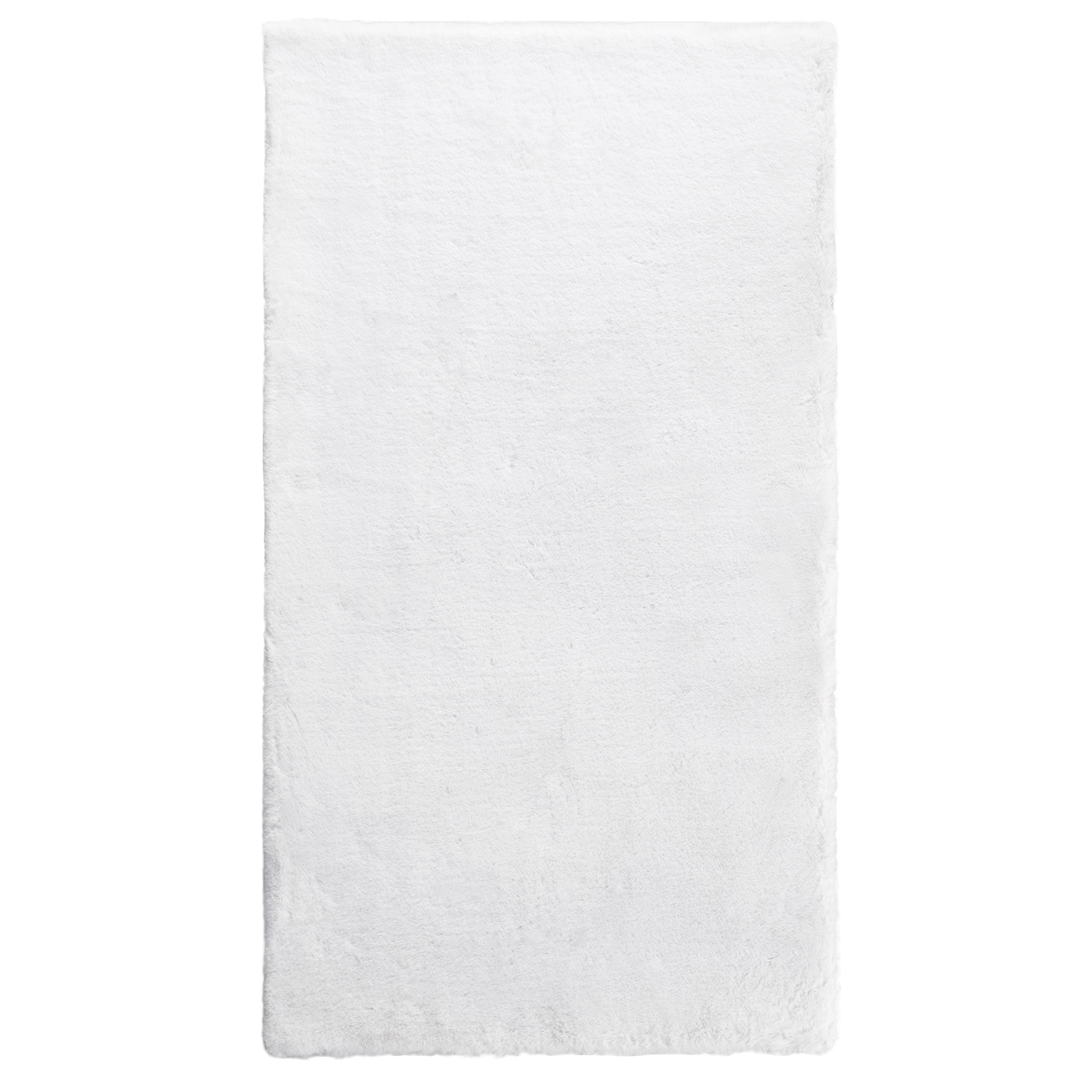 Hochflor-Teppich - weiß - 160x230 cm