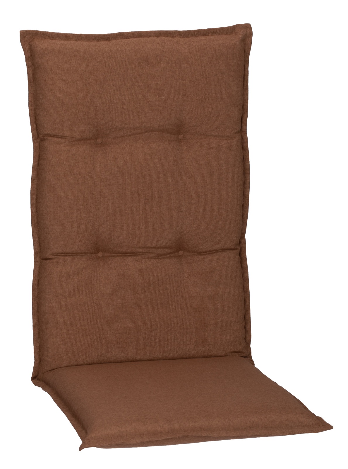 Hochlehner-Auflage - dunkelbraun-kakao - 118x46 cm