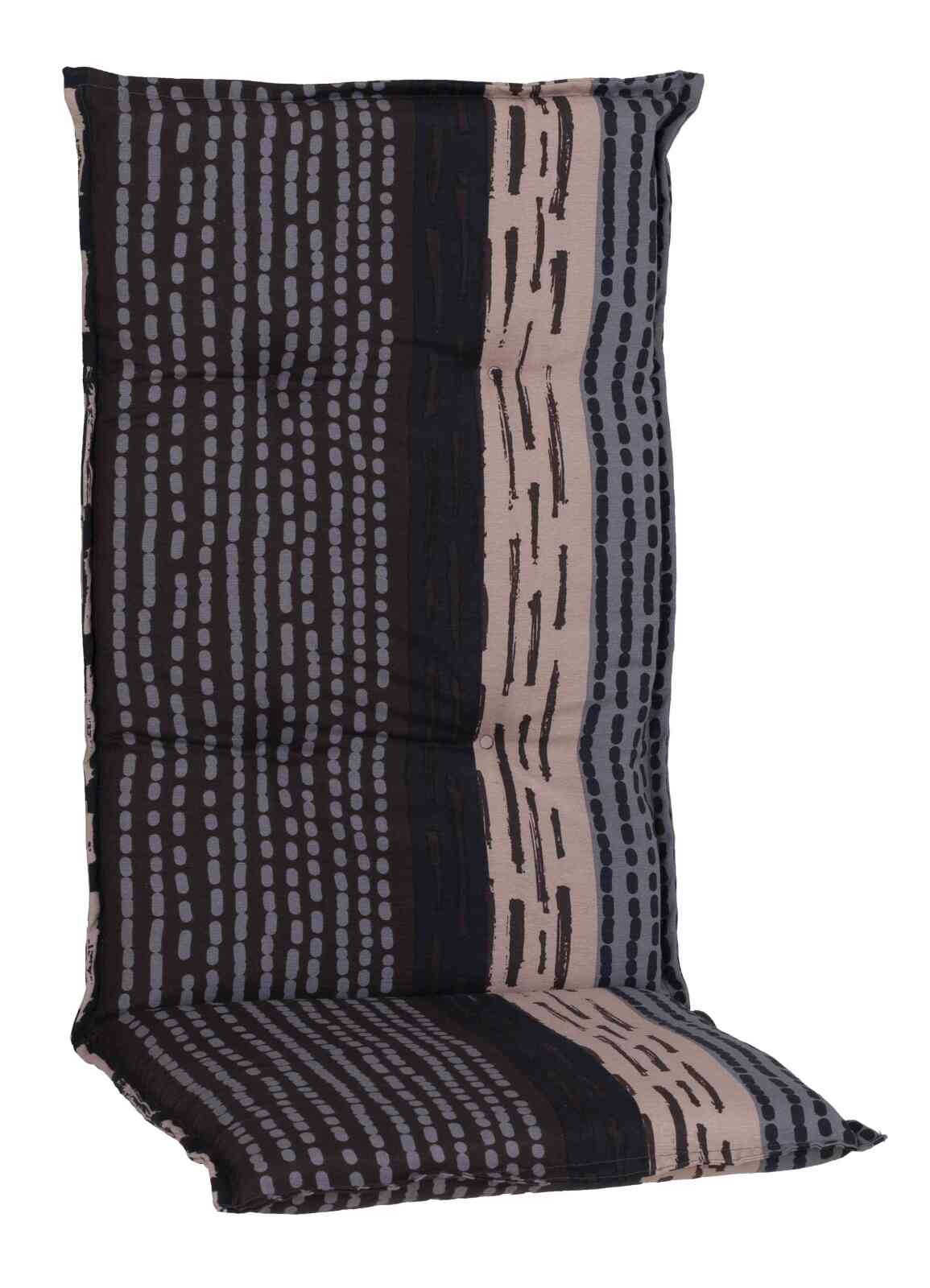 Hochlehner-Saumauflage BANGUI - grau-braun - 50x118 cm