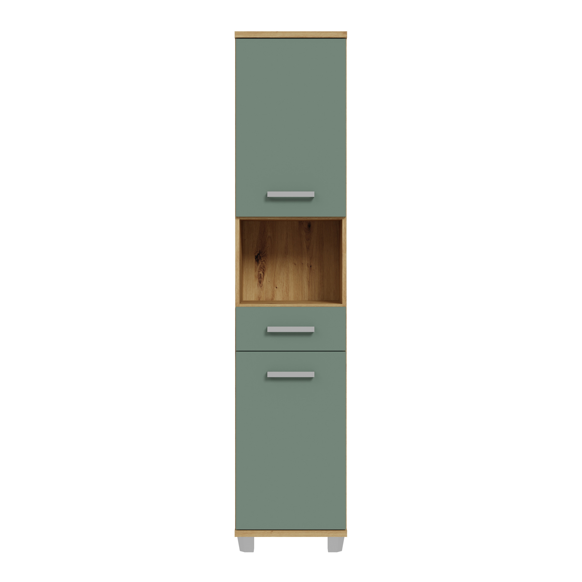 Hochschrank - Artisan Eiche - salbei - 40 cm