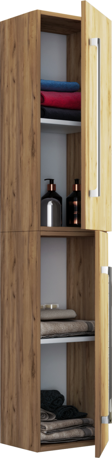 Hochschrank BADINOS - Honig Eiche - 150 cm
