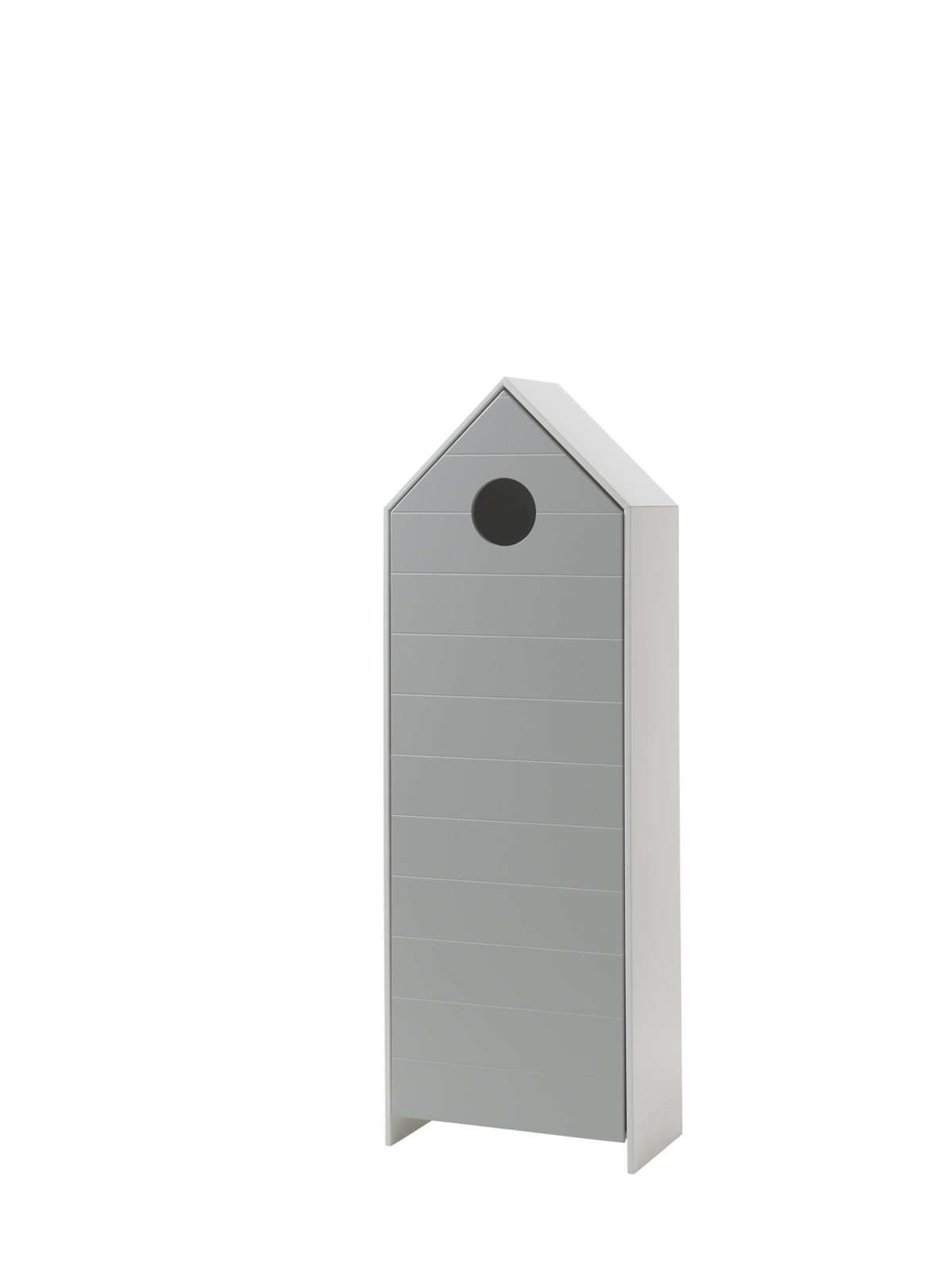 Hochschrank CASAMI - weiß-grau - 58 cm breit