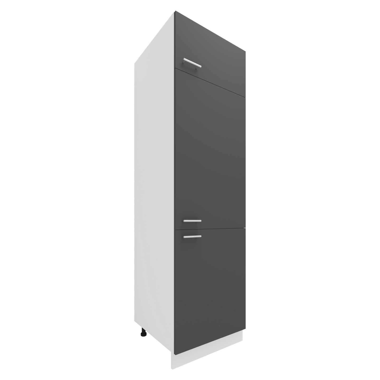 Hochschrank ESILO - weiß - anthrazit - 60 cm