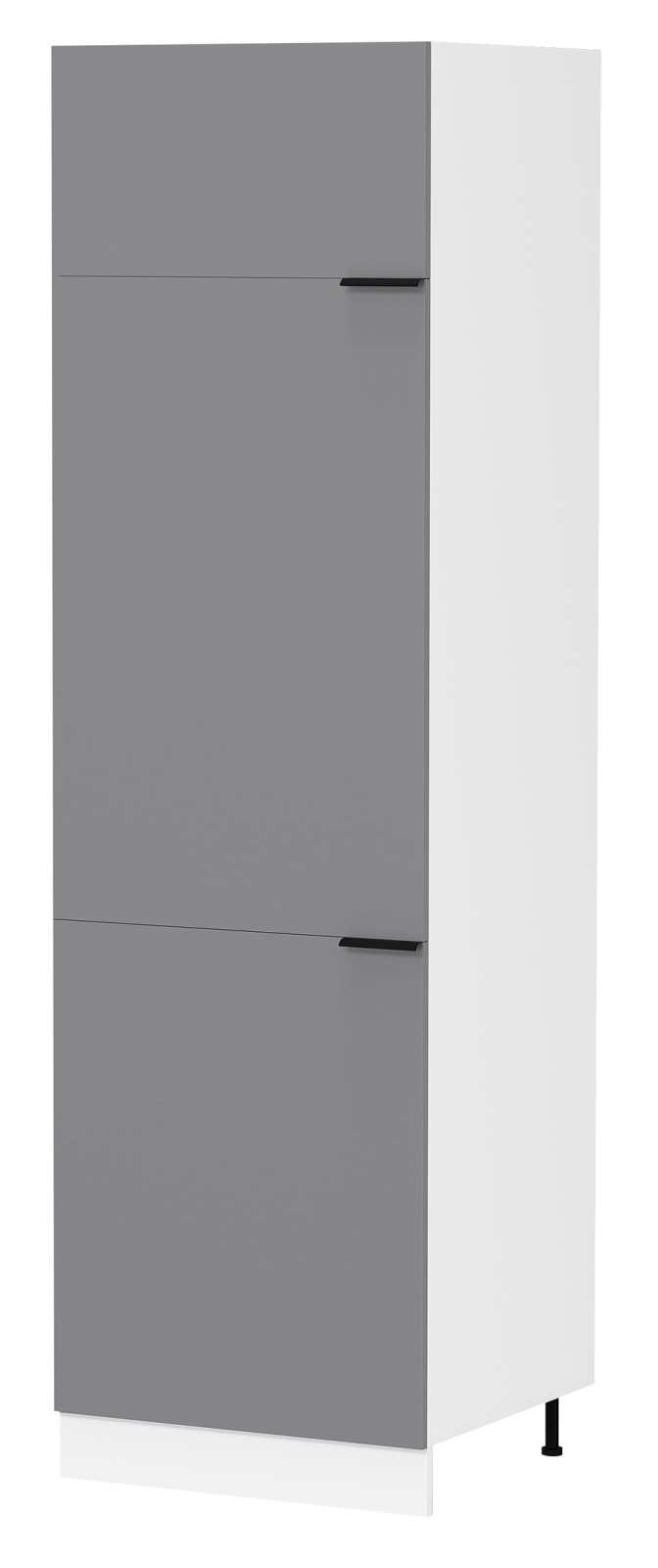 Hochschrank FASOLA - weiß-anthrazit - 60 cm