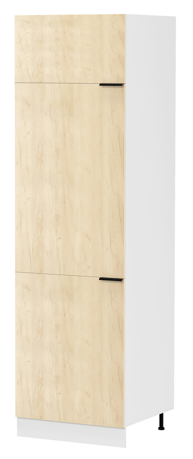 Hochschrank FASOLA - weiß - Honig Eiche - 60 cm
