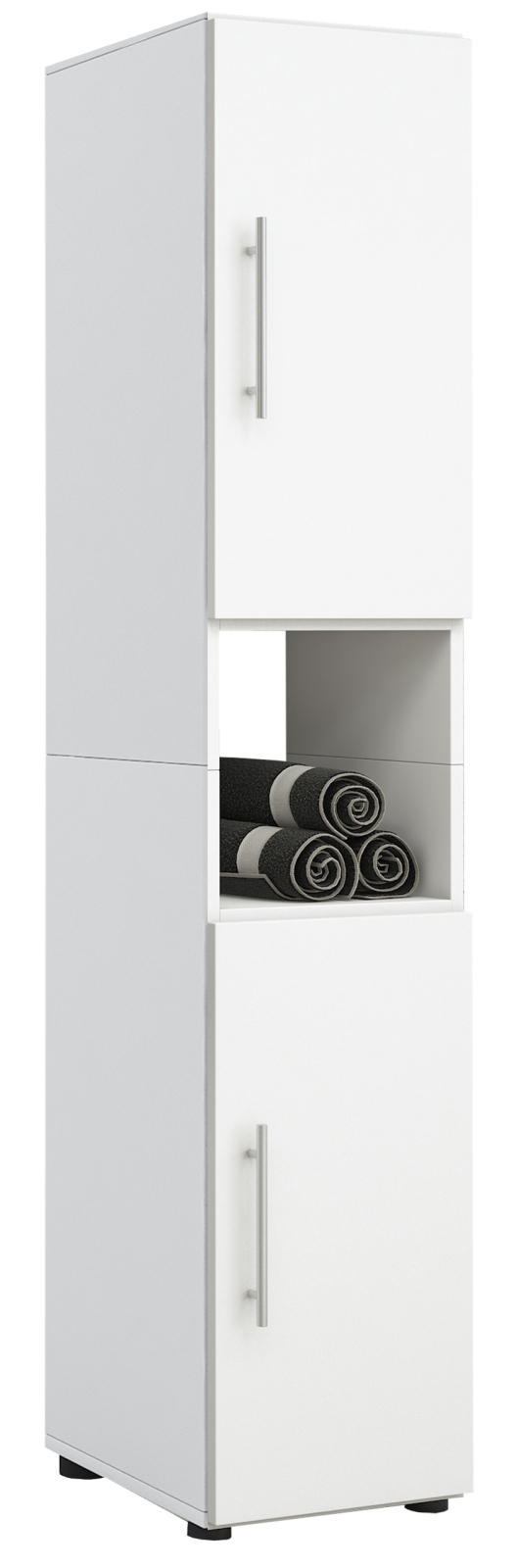Hochschrank FLANDU - weiß - 160 cm