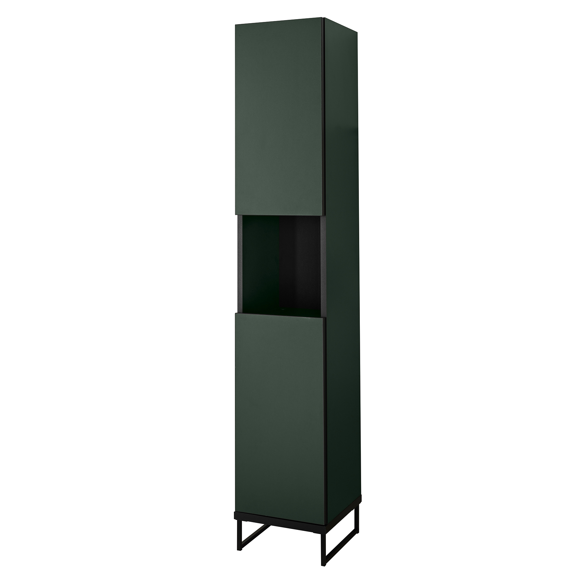 Hochschrank - grün - schwarz - 30 cm breit
