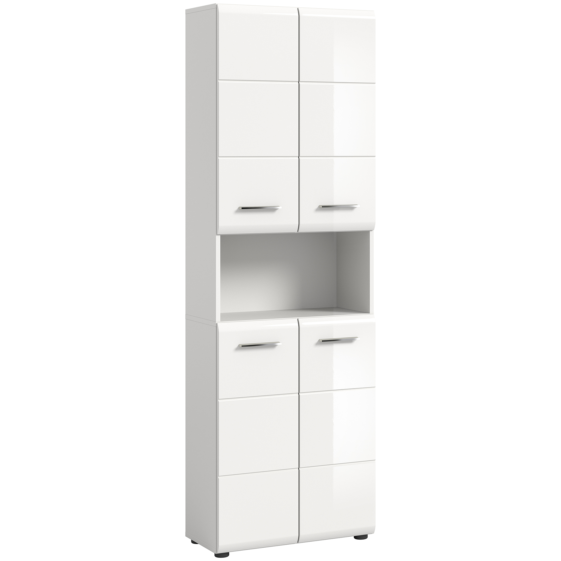 Hochschrank ICE - weiß Hochglanz - 60 cm breit