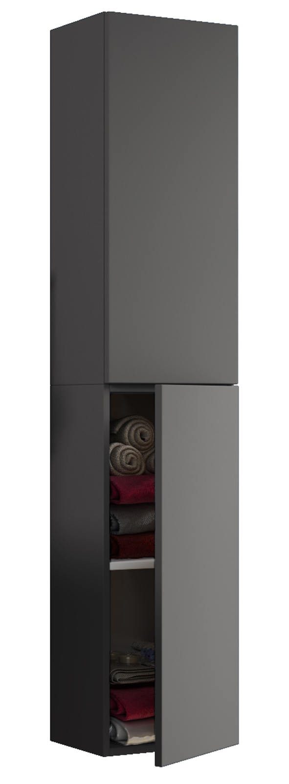 Hochschrank LENDAS - anthrazit - 150 cm hoch