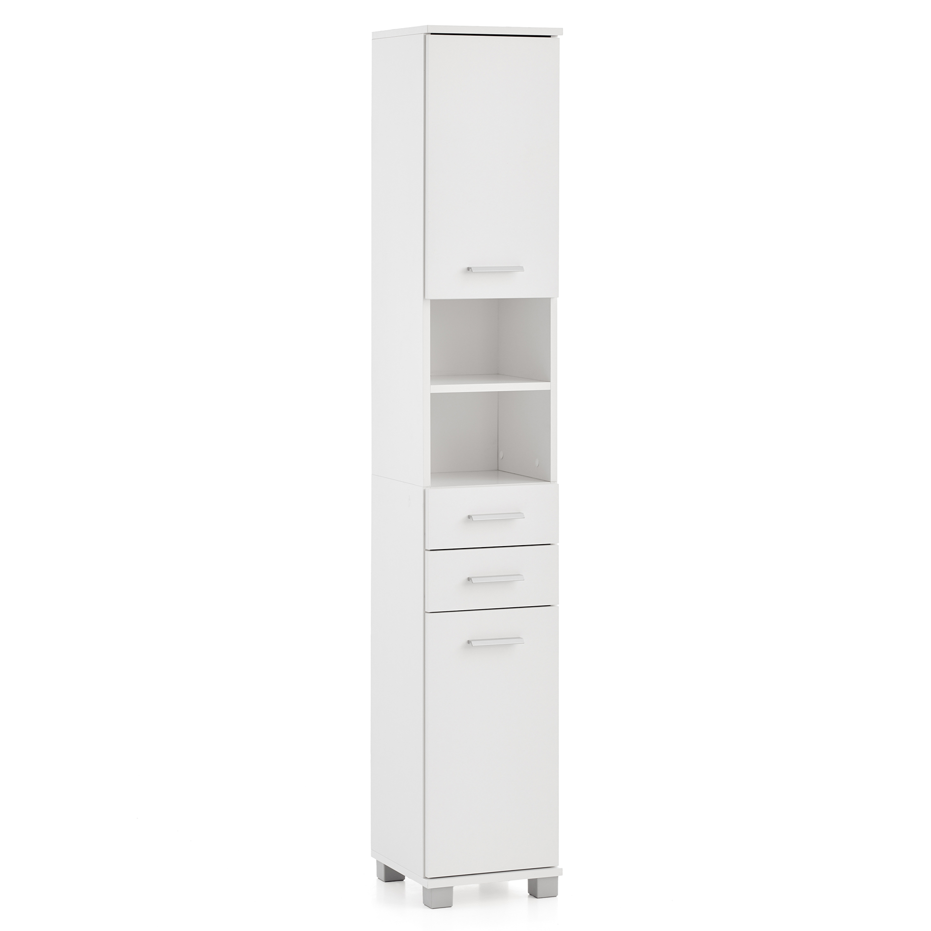 Hochschrank - mattweiß - 30,3 cm