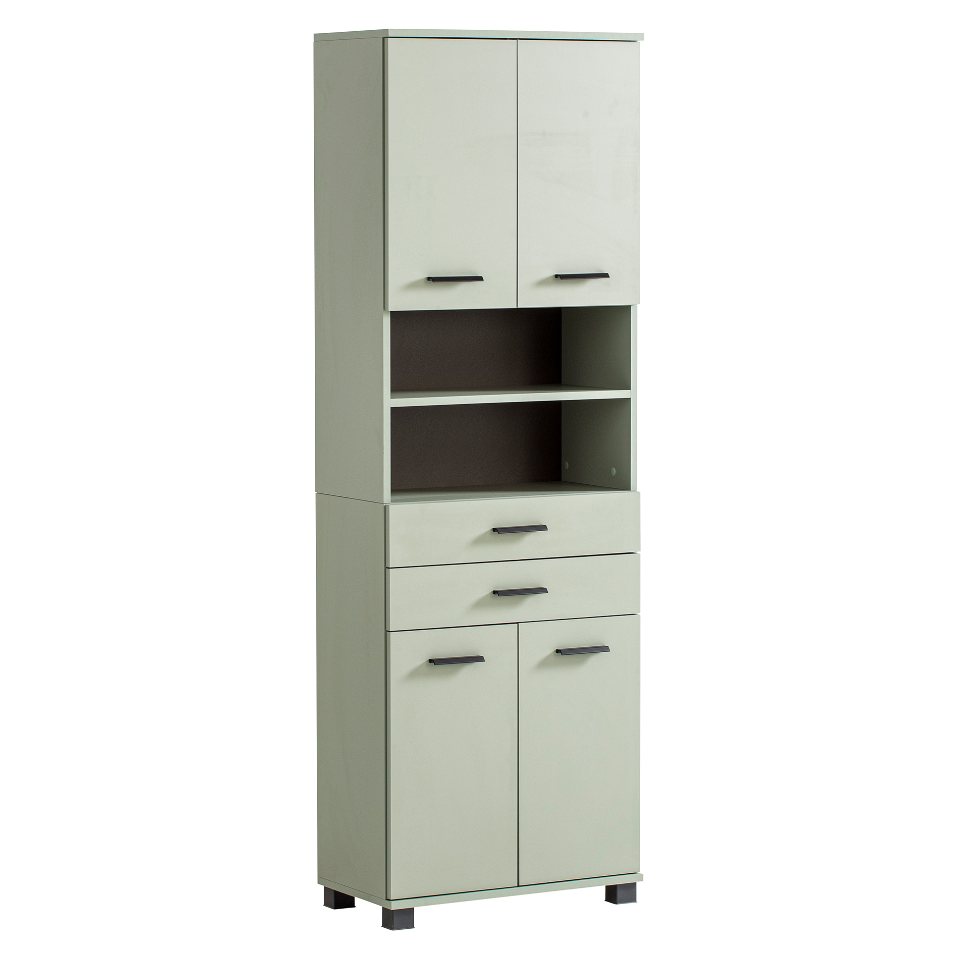 Hochschrank - pistazie - 2 Schubladen - 59,8 cm