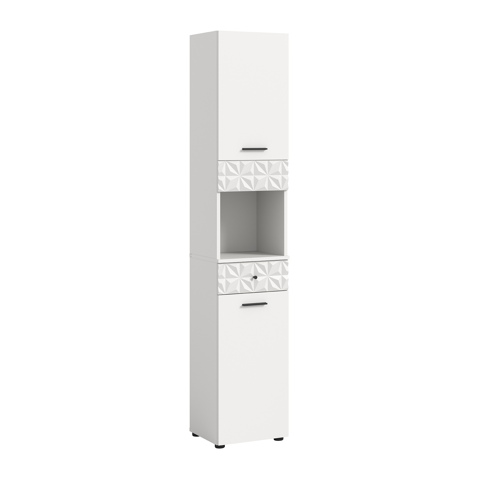 Hochschrank PRISMA - weiß - 35 cm breit