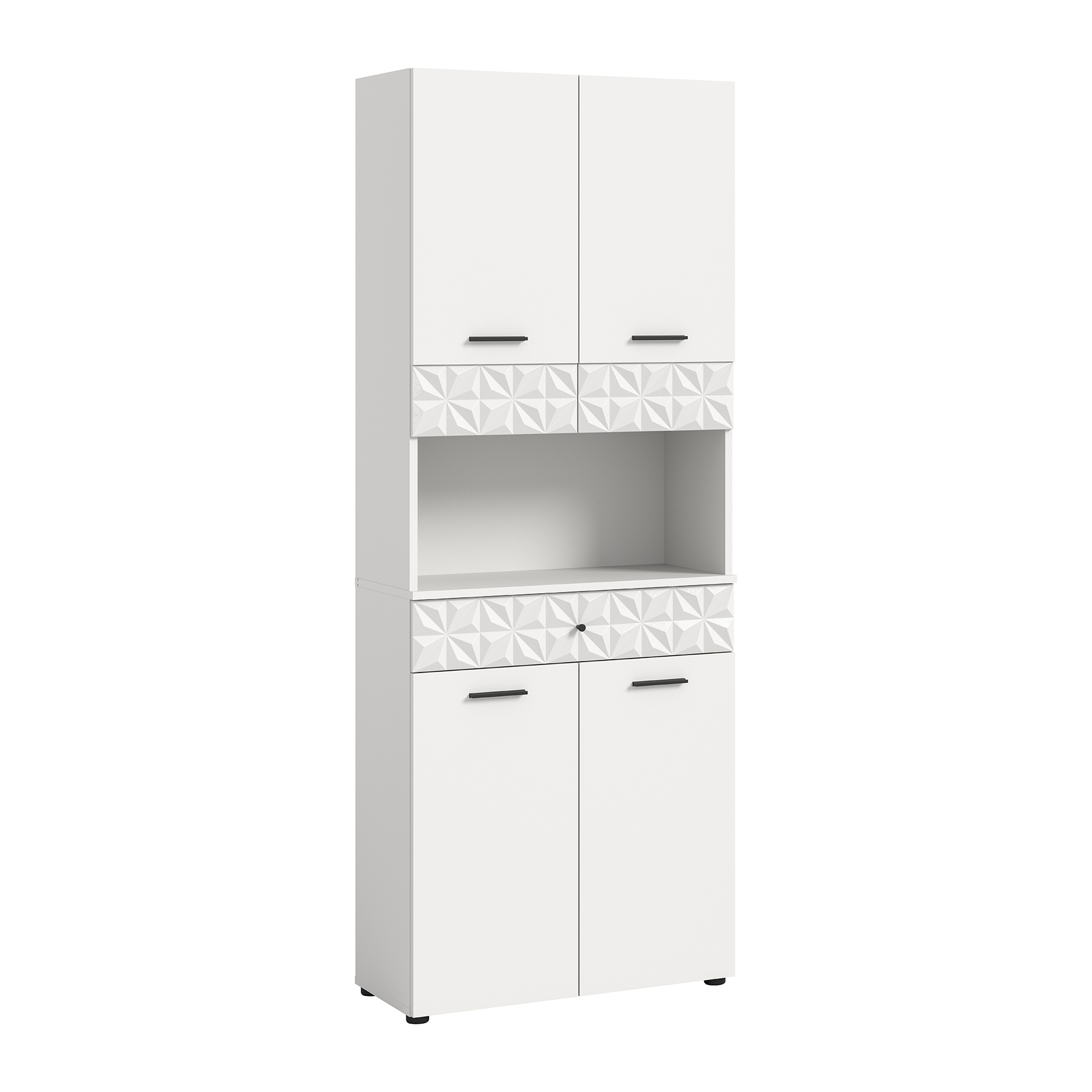 Hochschrank PRISMA - weiß - 70 cm breit